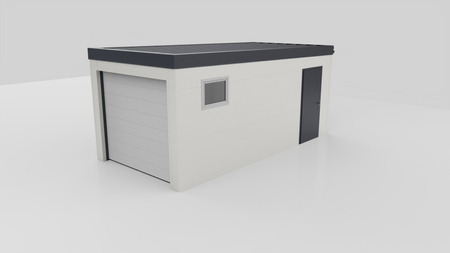 Gedämmte Einzelgarage – aus 6 cm PIR-Paneelen