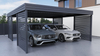 Doppelcarport - 4x Palisade Plus Wand